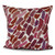 E by design O5PG864RE6-20 Wenstry Decorative Geometric Throw Outdoor Pillow, 20", Cranberry