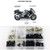 Xitomer Complete Fairing Bolts, for Suzuki GSX1300R HAYABUSA 1999 2000 2001 2002 2003 2004 2005 2006 2007, Full Set Bodywork Screws/Fastenings/Mounting Kits (Silver)