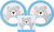 Bear Birthday Party Bundle 8" Plates (16) Napkins (16)