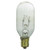 Sunlite 25T8/CL/C Incandescent 25-Watt, Candelabra Based, T8 Tubular Bulb, Clear