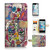 ( For iPhone 8 Plus / 7 Plus ) Flip Wallet Case Cover and Screen Protector Bundle A20325 Sugar Skull Skeleton
