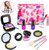 Pretend Play Makeup for Kids Toddlers Cosmetic Toys Kit for Little Girls Non Toxic Makeup Play Kit for Girls with Cosmetics Bag Princess Christmas Birthday Gifts Toys for Kids (Not Real Makeup)