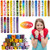 OKROSTOY 100 Pcs Pretty Slap Bracelets Slap Wrist Bands Snap Bulk Bracelets Slap Bracelets for Kids Party Favors Gifts, Multiple Designs