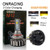 LED Headlight Bulbs 3 Color H10 Extreme Bright Car HB3 LED Bulb Dual Beam Fog Light White 6000k Amber 3000k Yellow Warm White 4300k 9005 Conversion Kit Automotive Replacement High Low(H10/HB3/9005)