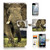 ( For iPhone 6 Plus / iPhone 6S Plus ) Flip Wallet Case Cover & Screen Protector Bundle - A21107 Elephant