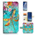 ( For Samsung S8 ) Flip Wallet Case Cover & Screen Protector Bundle - A21095 Dragonfly
