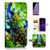 ( For Samsung Galaxy S9 ) Flip Wallet Case Cover & Screen Protector Bundle - A4112 Peacock