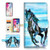 (for iPhone XR) Flip Wallet Case Cover & Screen Protector Bundle - A20254 Horse