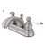 Kingston Brass GKB2608PL Vintage 4-inch Centerset Lavatory Faucet with Retail Pop-up, Brushed Nickel