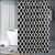 YUUNITY Polyester Fabric Shower Curtain with Hooks Waterproof Eco-Friendly Washable, 72" x 72", Black Geometric