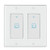 Smart Switch, WiFi Light Switch in-Wall Wireless Compatible with Amazon Alexa and Google Home, Timing Function,and Voice Control with Remote Control, No hub Required(2 Gang)