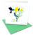 "Happy Birthday" Humming Bird Quilling Greeting Card, 6x6" with Envelope. Blank Inside. Hand-Made. Suitable for Framing.