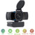 1080P Webcam with Microphone Plug and Play Wide Angle Camera with Privacy Cover Desktop Laptop Computer USB PC Web Camera for Zoom, Video Streaming, Conference, Gaming, Online Classes