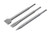 NATGAI SDS-plus Chisel Set, Rotary Hammer Bits Set - 3 PCS Including Point Chisel, Flat Chisel, Cranked Chisel for Masonry and Concrete Demolition