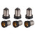 (Pack of 5) E14 to E12 Adapter Converter, Small Edison Screw European Base (E14) to Candelabra Screw (E12) Socket Reducer