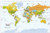 Political World Wall Map, German Language, Politische Weltkarte, Deutsche Sprache - 40.75 x 27 inches - Paper - Flat Tubed