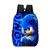 MNILV Sonic Backpack, Sonic Hedgehog School Bag for Boys Girls Students