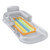 ECOiNVA Inflatable Swimming Pool Lounger Rafts Floats Suntan Tub Beach Float for Summer Outdoor Swimming Pool Party (Clear)