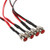 Keenso 4 Pcs 12v 8mm LED Panel Pilot Dash Warning Light Indicator Lamp Car Van Boat Indicator Light Lamp Pilot Dash Bulbs Directional (Red)