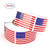 D-buy 500 PCS American Flag Patriotic Stickers on a Roll, Self Adhesive Patriotic USA Flag Stickers Party Decorations for 4th of July Independence Day Decorations