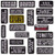 U-Sky 20pcs Assorted Iron on Word Patches for Motorcycle Biker Vest Different Embroidered Iron-on Slogan Letter Patch for Backpacks Sew on Appliques for Jean Jackets Bicycle Bags Caps Clothing