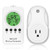 NASHONE Wireless Thermostat Plug in Temperature Controlled Outlet with Timer, Heating and Cooling Mode. Remote Control Built-in Temperature Sensor?1800W?