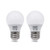 Chichinlighting 2 Pack Low Voltage LED Light Bulbs 12 Volt 5 Watt E26 E27 Base  Cool White 6000k - AC DC Light Bulbs - Solar Off Grid RV Marine Camper
