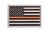 Thin Orange Line US Flag Embroidery Patch for Search and Rescue with Hook/Loop Backing