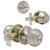 Entry Door Knob and Single Cylinder Deadbolt Lock Set Combo Pack, Keyed Alike, in Satin Nickel