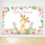 Felizotos White Pink Flowers Giraffe Baby Shower Backdrop Baby Girls Little Princess Baby Shower Party Decorations Safari Girl Photography Background 6x4ft