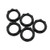 Maxmoral 5pcs Phenolic Rings E12 Sockets Threaded Candelabra Base Phenolic Rings 3/4"