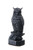 danila-souvenirs Decorative Stone Statue Figurine Sculpture Black Owl 4.1''