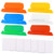 Uspeedy- 120 Sets File Folder Tabs Hanging File Folder Tabs with 300 Sets Inserts for Hanging Folders Clear Plastic Hanging File Tabs for Quick Identification(Colorful)