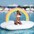 techcity Giant Inflatable Unicorn Pool Float Floatie Ride On Summer Beach Swimming Pool Raft Lounge  Swim Party Toys  Adults   Kids  Rainbow