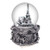 DBANG Paris Eiffel Tower Snow Globe Music Box with Automatic Snowfall and Colorful Lights, 100mm 6" Tall Souvenirs Collection (Silver)
