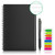 GUYUCOM Smart Reusable Notebook, Erasable Wirebound Smart Notebook with Pen Sketch Pads APP Storage (A5)