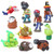 Honeytoy Plants vs Zombies 10pcs Action Figures Set Toys Series Game Role Figure Display Toy PVC (A)