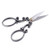 BIHRTC European Vintage Stainless Steel Sewing Scissors DIY Tools Cloud Pattern Dressmaker Shears Scissors for Embroidery, Craft, Art Work & Everyday Use (Silver)