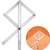 Angle Divider, Aluminium Alloy Protractor, Miter Angle Measuring Ruler, Bevel Corner Protractor, Multi Angle Measurement Tool for Woodworking Flooring Tile Roofing Engineering