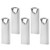 USB Flash Drive 32GB Waterproof USB 2.0 Metal Thumb Drive Compact Jump Drive Memory Stick for Storage and Backup, Silver