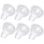 GU10 LED Bulbs Daylight 60W Equivalent, Dimmable 5000K 7W 600LM Spotlight, 40 Degree Halogen Replacement Bulbs for Track Lighting, Recessed Lighting 6-Pack