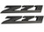 2PACK 10.3 INCH Z71 DECALS EMBLEMS 3D BADGES REPLACEMENT FOR GM CHEVY SILVERADO COLORADO GMC SIERRA TAHOE SUBURBAN (Matte Black)