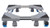Universal Mobile Base Fridge Stand Multi-Functional Furniture Dolly Roller Base Movable Adjustable Base for Dryer, Washing Machine and Mini Refrigerator(4 feet 8wheels),Gray