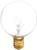 Bulbrite Incandescent G12 Candelabra Screw Base (E12) Light Bulb, 10 Watt, Clear
