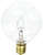 Bulbrite Incandescent G16.5 Candelabra Screw Base (E12) Light Bulb, 60 Watt, Clear