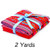 Mexican Fabric Bundle, 2 Yards Red Tribal Fabric, Cinco de Mayo Striped Mexican Fabric by The Yard, Aztec Fabric, Boho Fabric, Fiesta Decoration Material