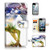 (for iPhone 5 5S / iPhone SE) Flip Wallet Case Cover & Screen Protector Bundle - A20275 Abstract Horse