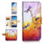 (for Samsung Galaxy S10e) Flip Wallet Case Cover & Screen Protector Bundle - A21092 Purple Dragonfly