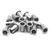 Sscon 100pcs M4 Stainless Steel Rivet Nut Flat Head Metric Threaded Insert Nutsert
