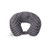 World s Best Feather Soft Microfiber Neck Pillow  Charcoal Mini Polka Dot